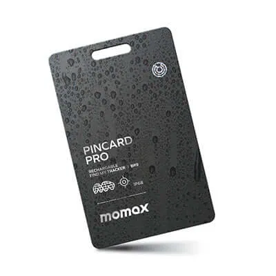 Momax PinCard Pro Rechargeable Find My Tracker