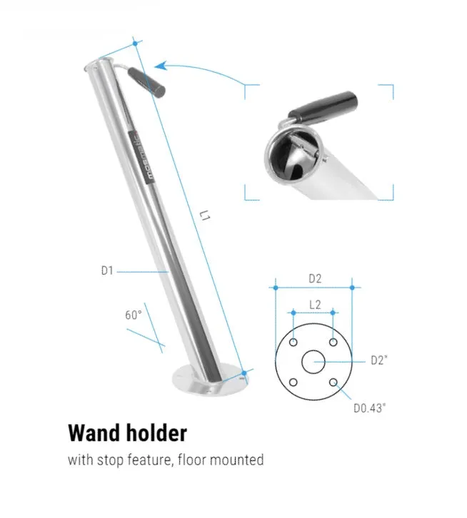 Mosmatic Polished Stainless Lance Holders