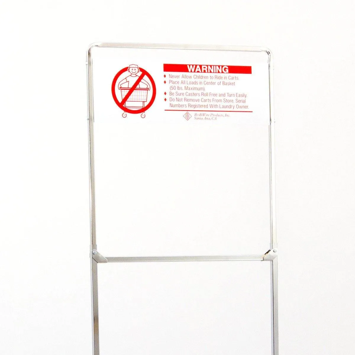 One Piece Rack Extender with Sign for 58 Rack