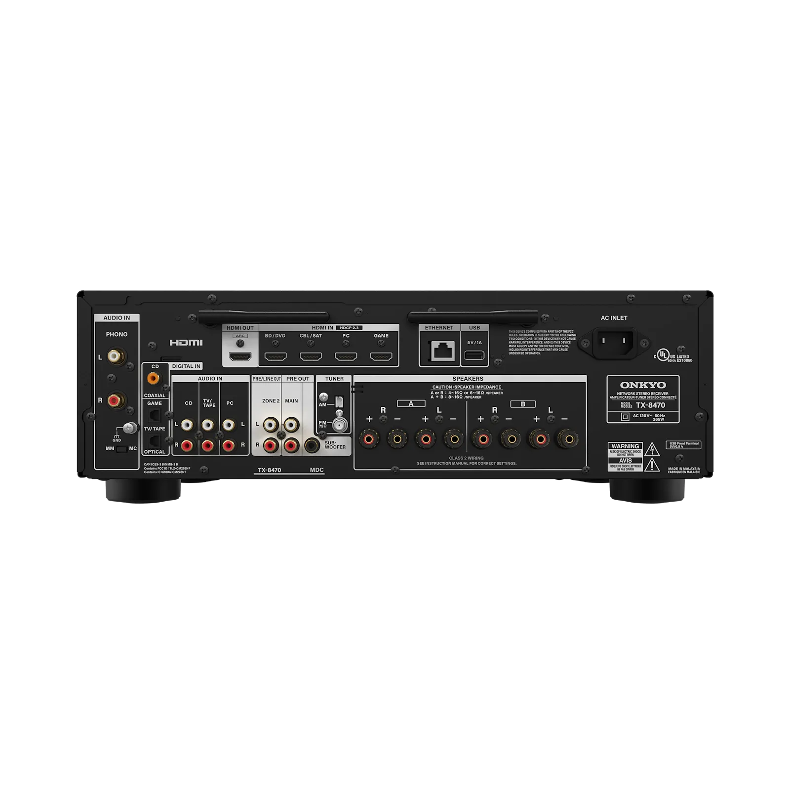 Onkyo TX-8470 Hi-Fi Network Stereo Receiver