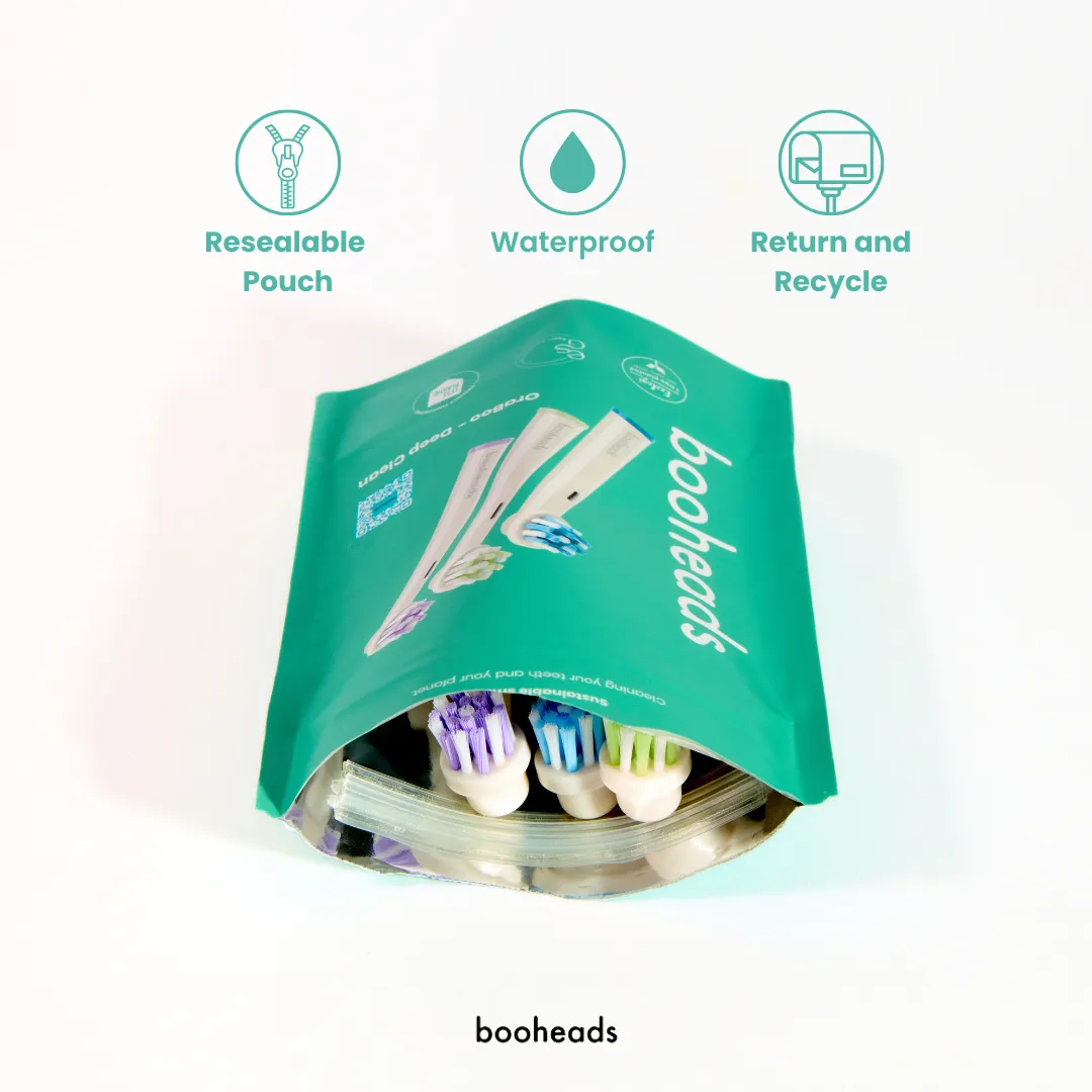 Oraboo - Biodegradable Electric Toothbrush Heads Compatible with OralB*