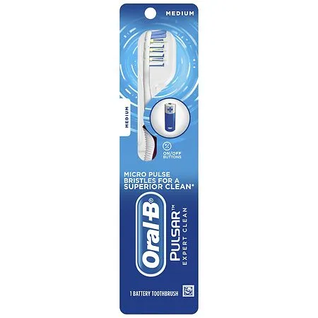 Oral B Pulsar Expert Clean Battery Powered Toothbrush Medium