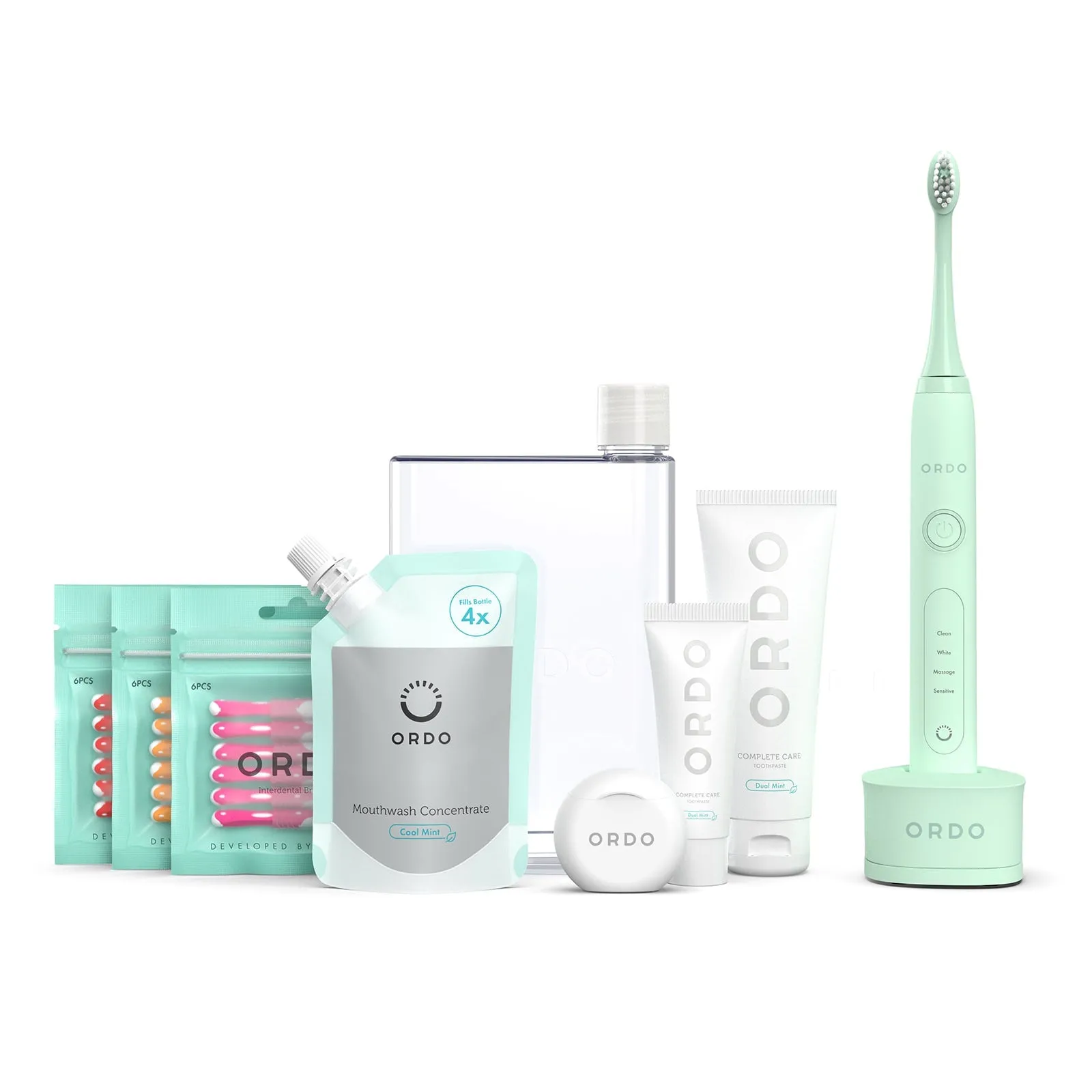 Ordo Mint Green Sonic Toothbrush & Complete Oral Care Kit (Worth £84.99)