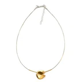 Organic Golden Petal Necklace