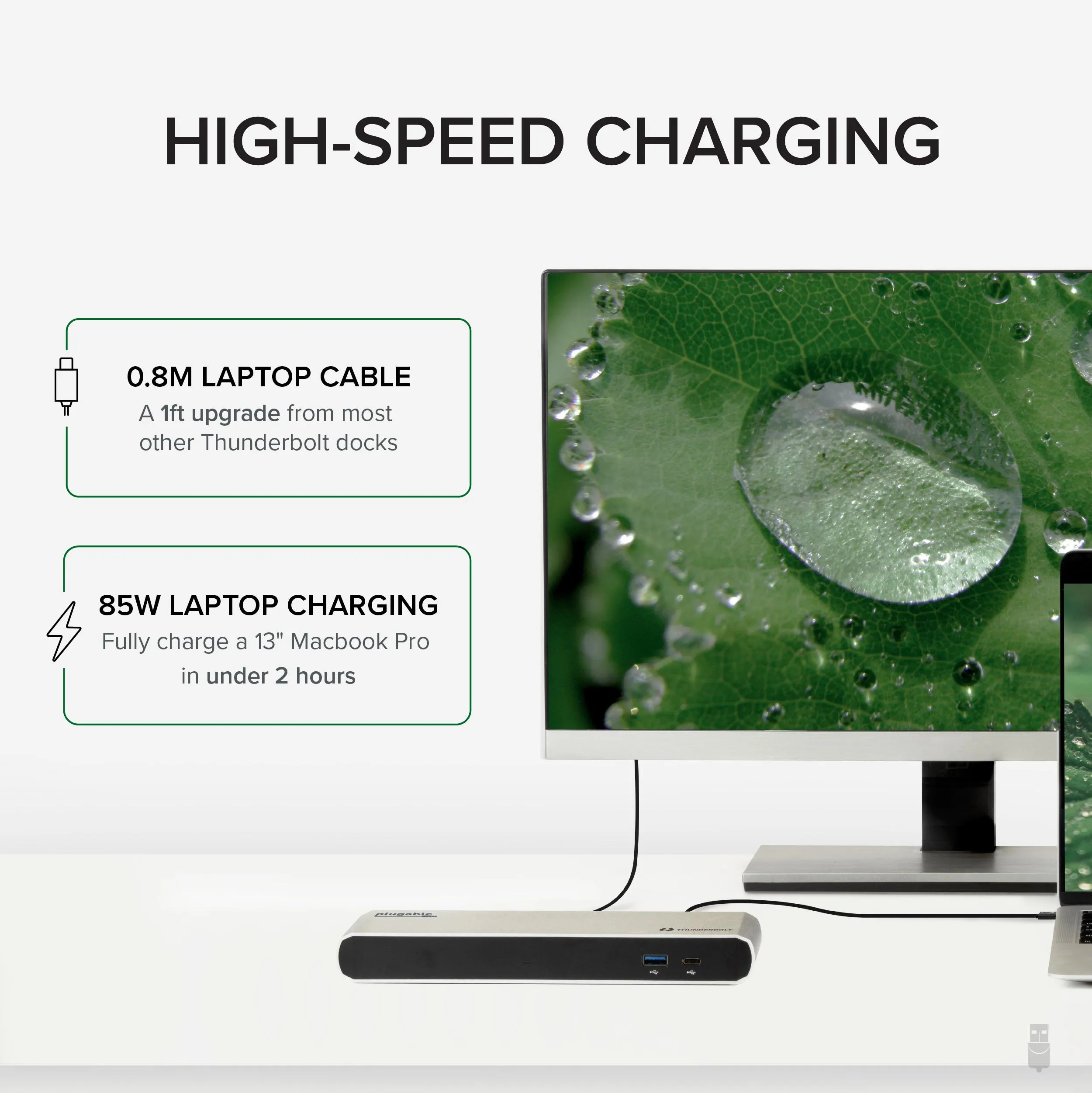 Plugable Thunderbolt™ 3 Docking Station with 85W Host Charging