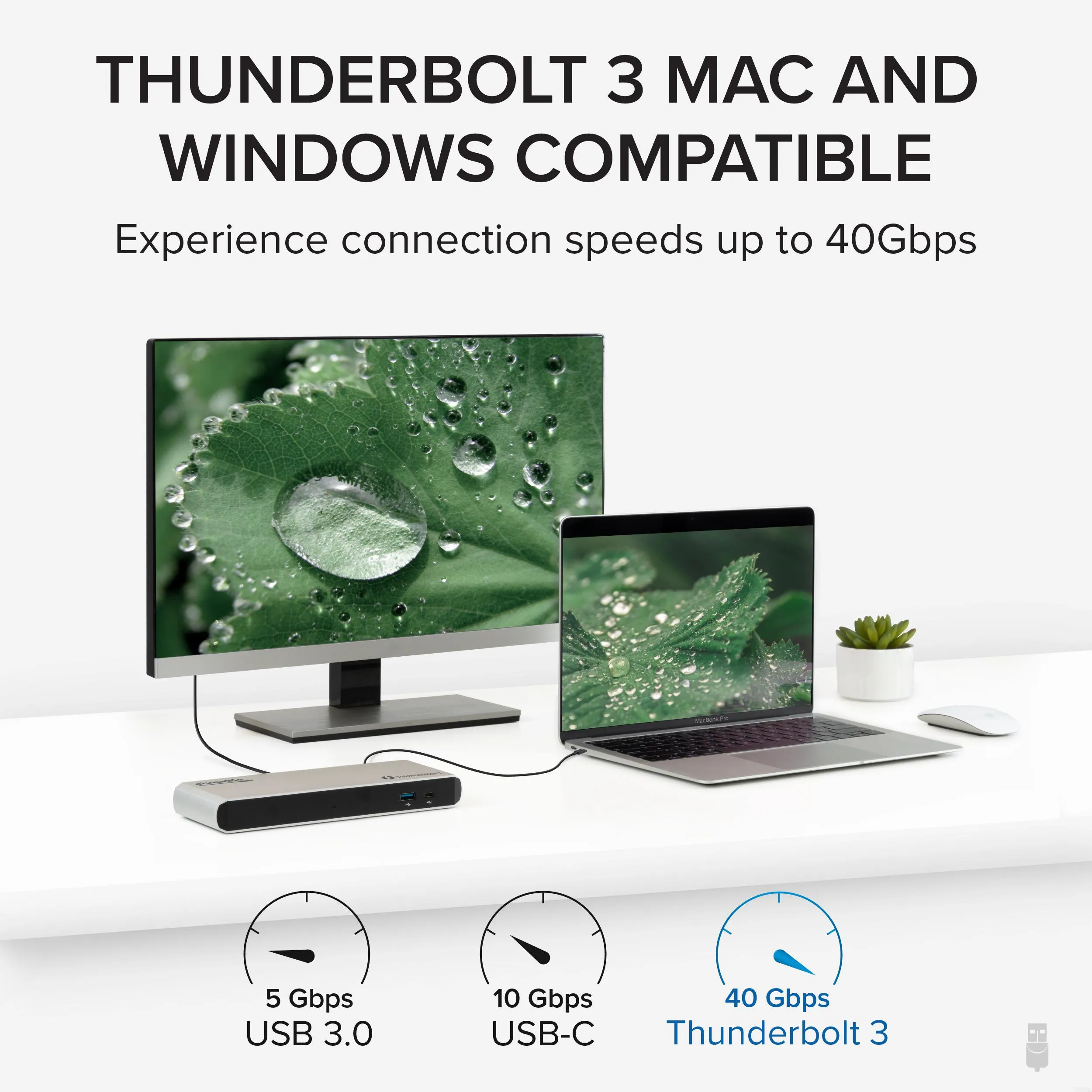 Plugable Thunderbolt™ 3 Docking Station with 85W Host Charging