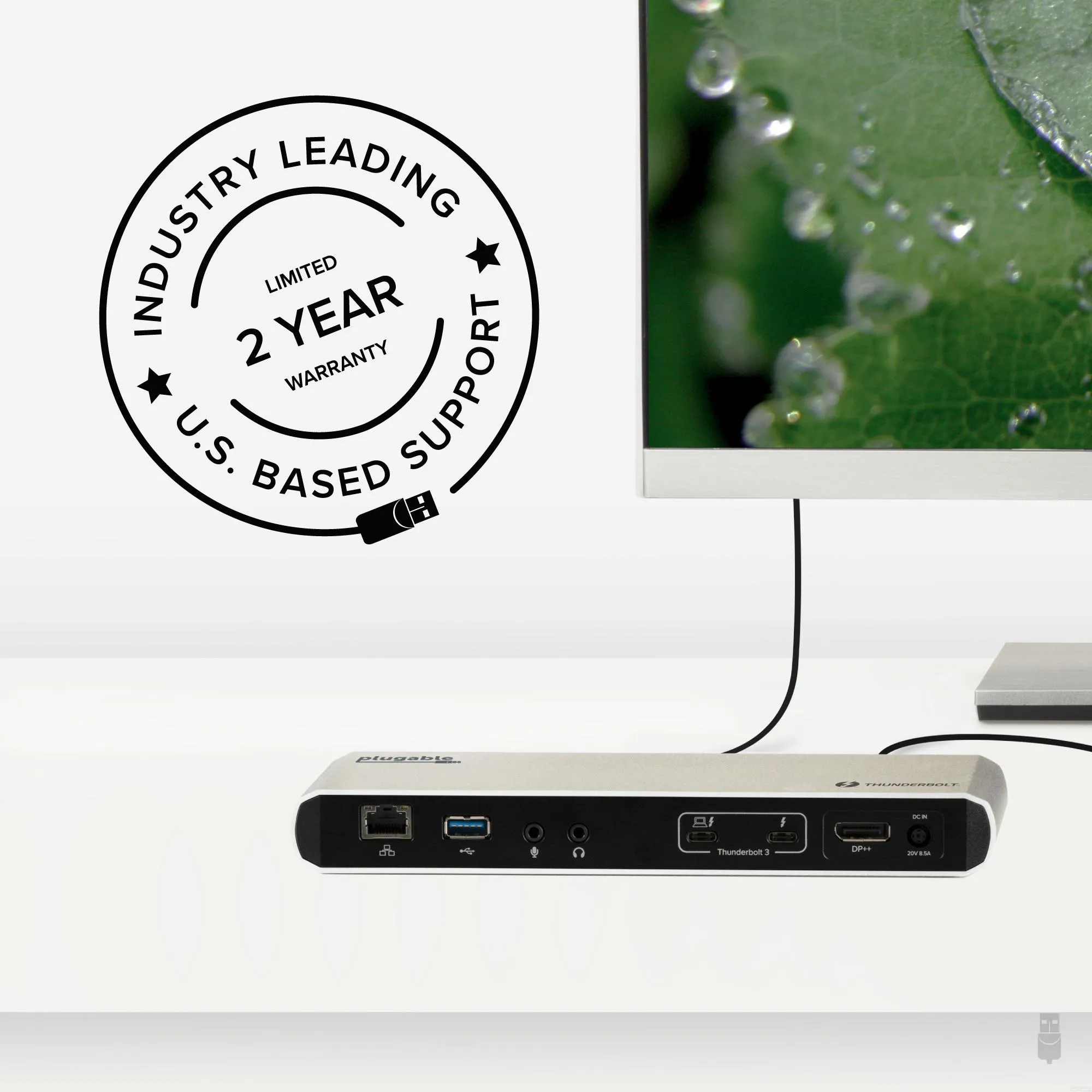 Plugable Thunderbolt™ 3 Docking Station with 85W Host Charging