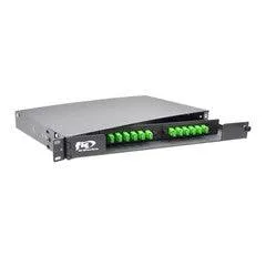 Rackmount 24 Port Shielded Cat6a Patch Panel, Horizontal, 110 Type, 568A & 568B Compatible, 1U