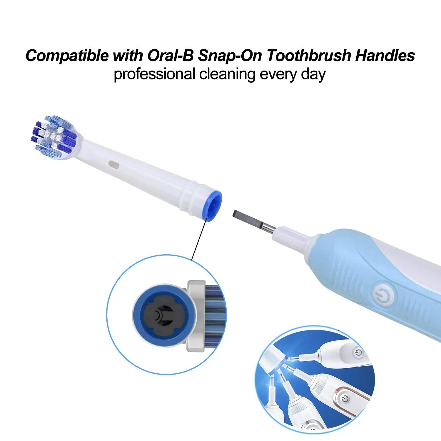 Replacement Toothbrush Heads Compatible With Oral B Braun