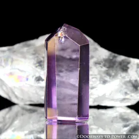 Rose Aura Quartz Temple Heart Dow Crystal Point