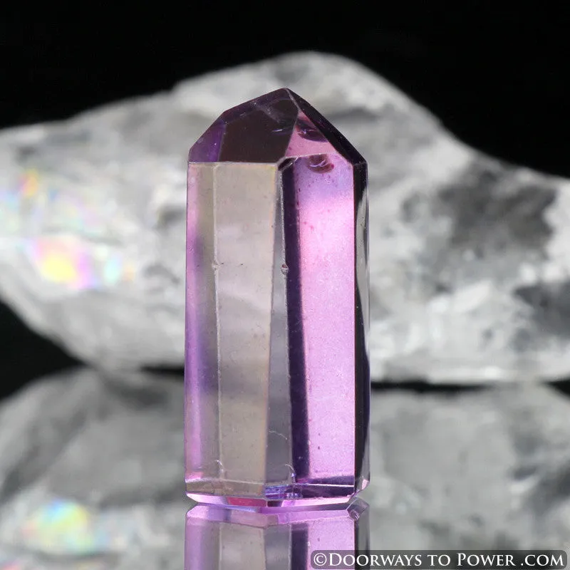 Rose Aura Quartz Temple Heart Dow Crystal Point