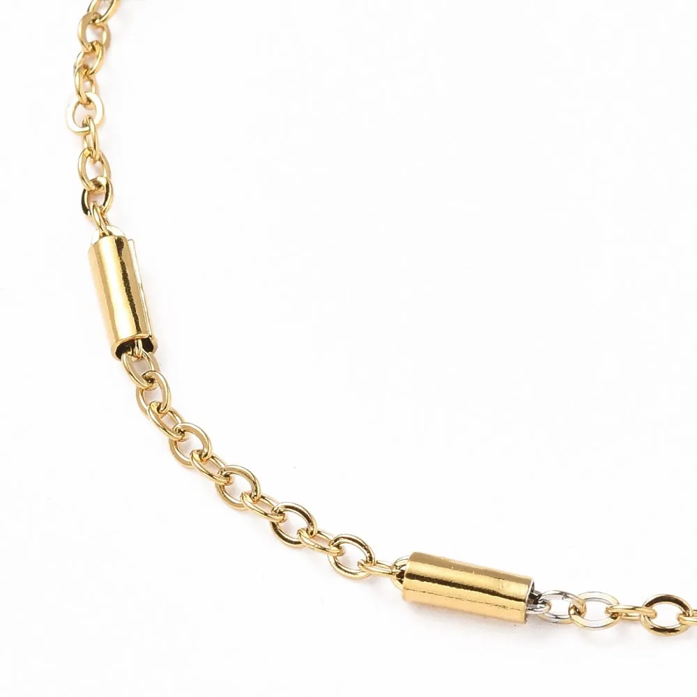 Satellite Tube Chain Bracelet - Plated Stainless