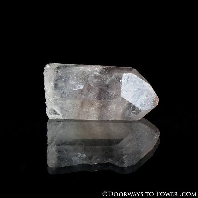 Satyaloka Clear Azeztulite Quartz Crystal Point - Record Keeper