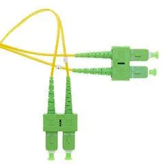 SC/UPC OM1 Duplex 2.0mm Fiber Optic Patch Cord, OFNR, Multimode 62.5/125, Orange Jacket, Beige Connector, 5 meter (16.5 ft)