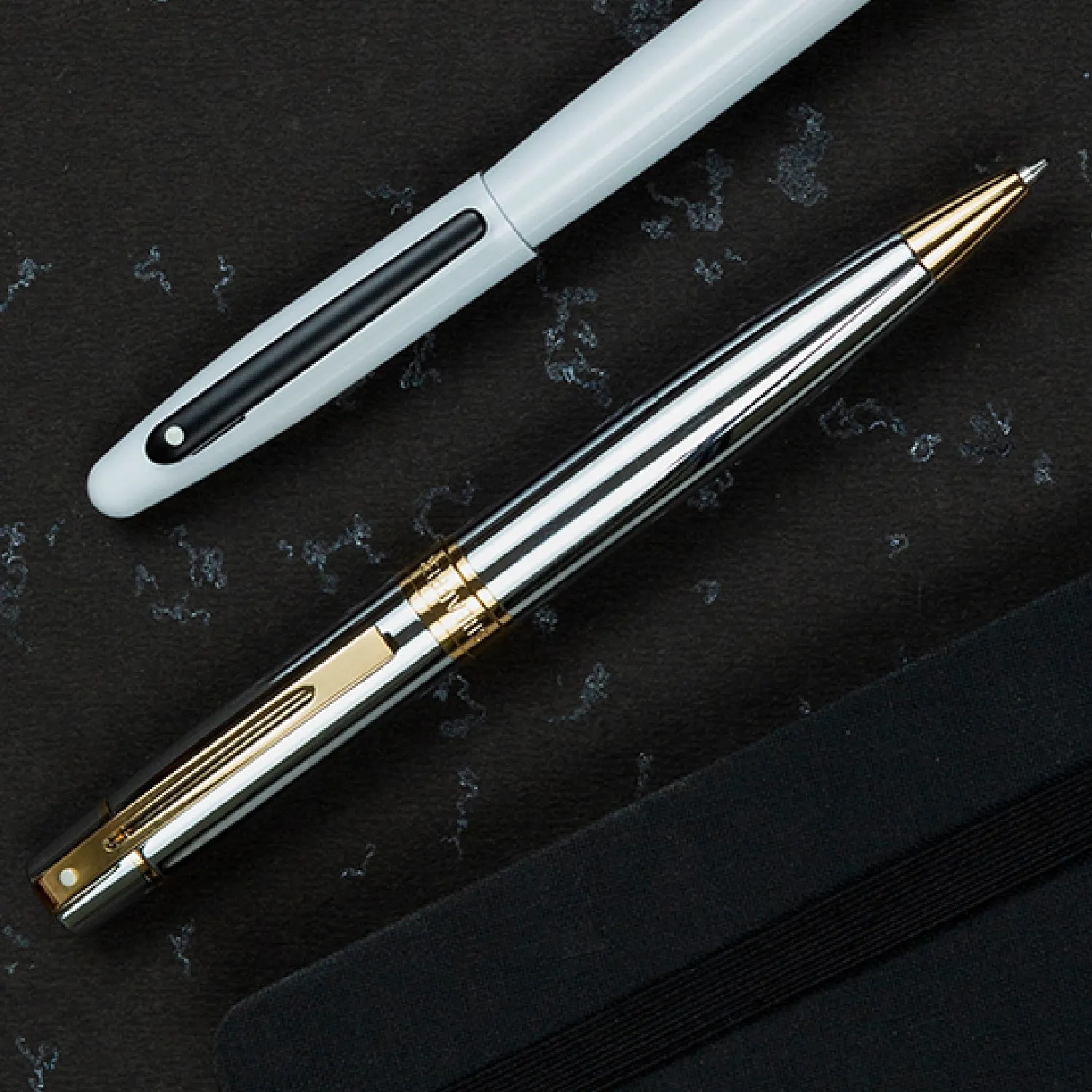 Sheaffer® 300 Chrome with Gold Trims Ballpoint Pen