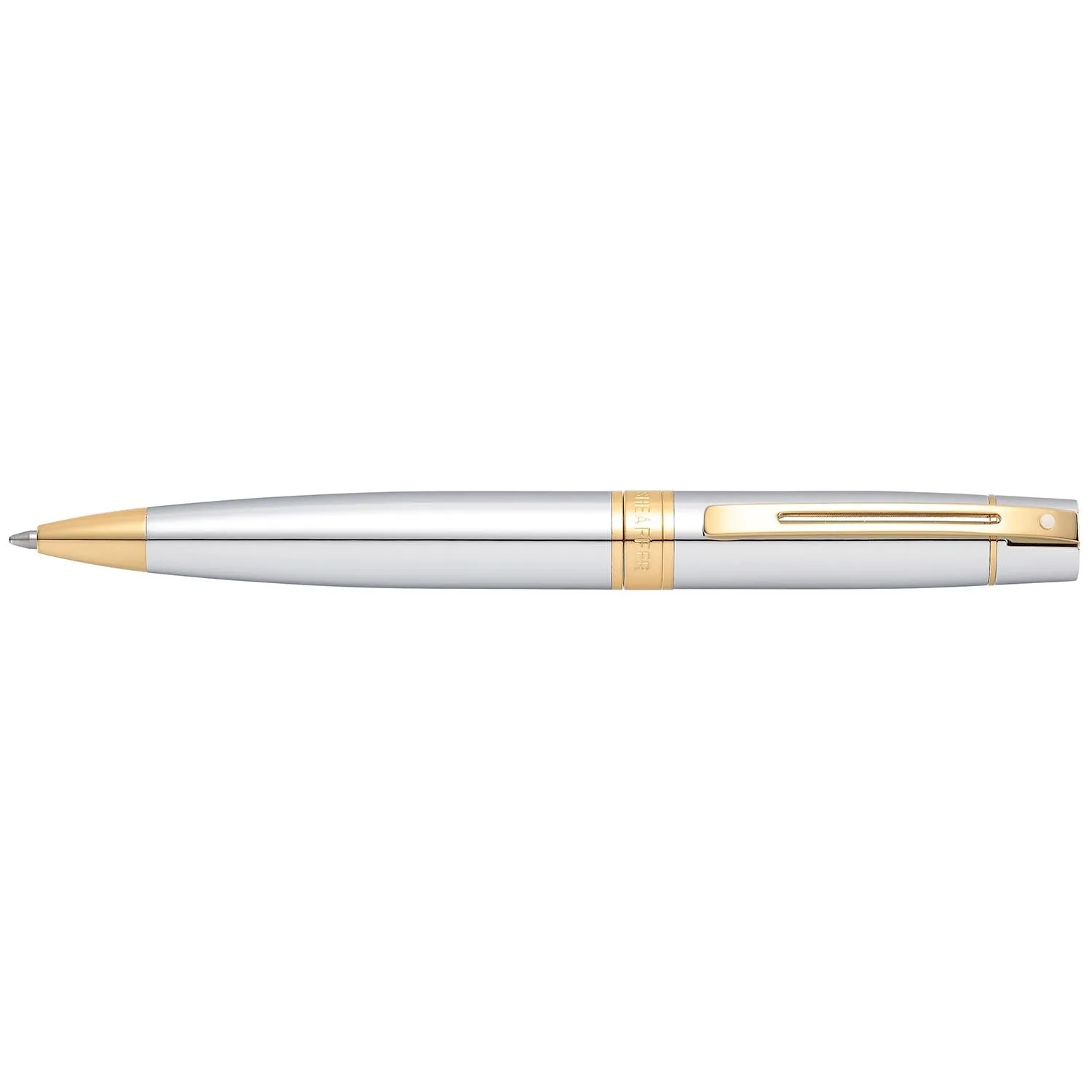 Sheaffer® 300 Chrome with Gold Trims Ballpoint Pen