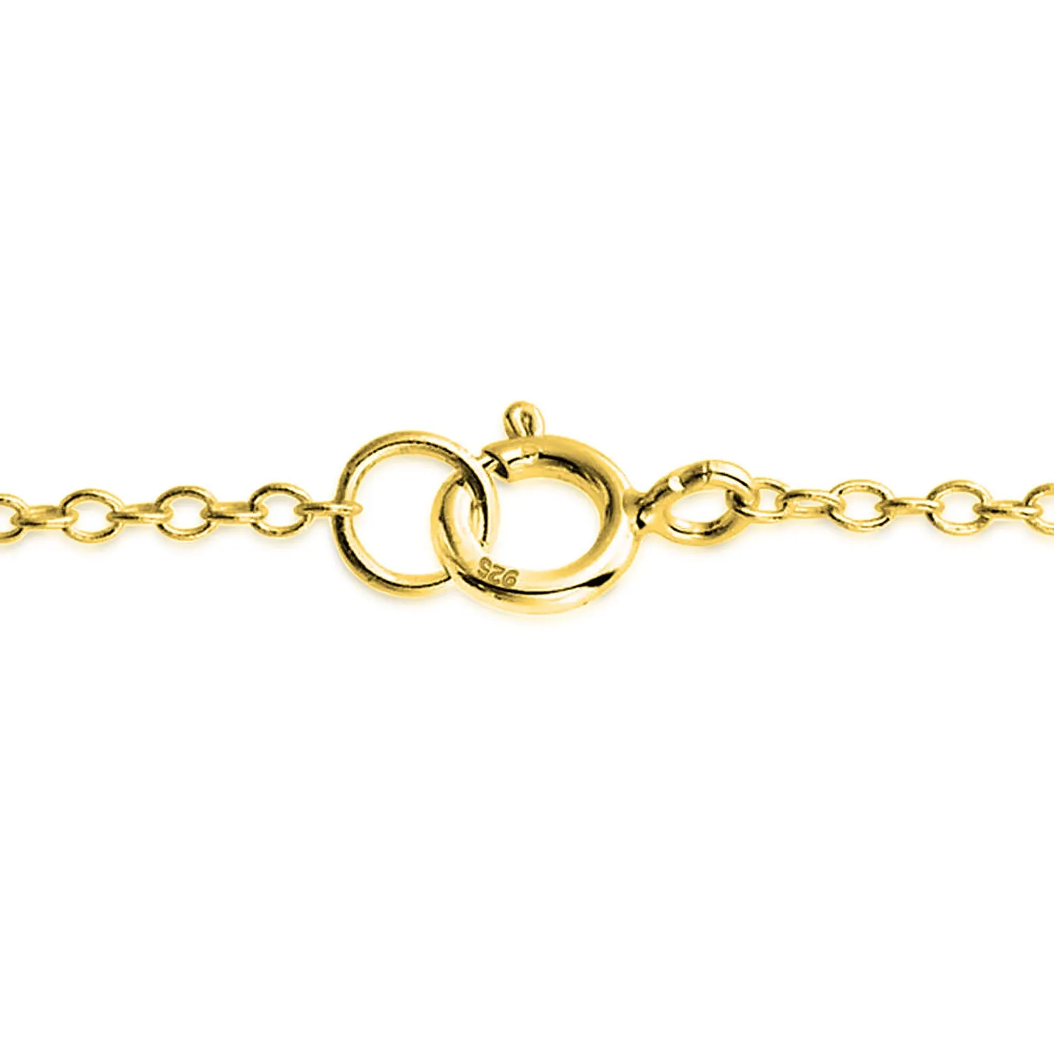 Simple 14K Gold Plated Silver Flat Bar Link Anklet Ankle Bracelet 9-10 Inch