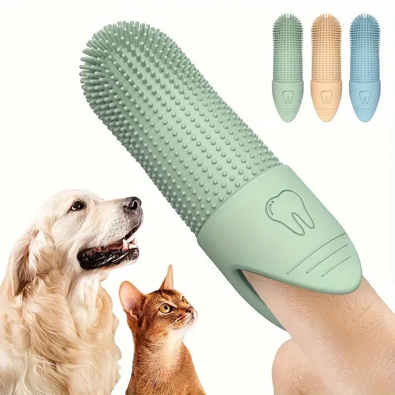 Soft Silicone Finger Toothbrush For Dogs