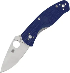 Spyderco C136PBL Persistence Lightweight Folding Knife 2.75in S35VN Steel Blade Blue Frn Handles