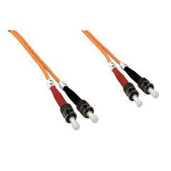 ST/ST OM2 Multimode Duplex Fiber Optic Cable, 50/125, 2 meter (6.6 foot)