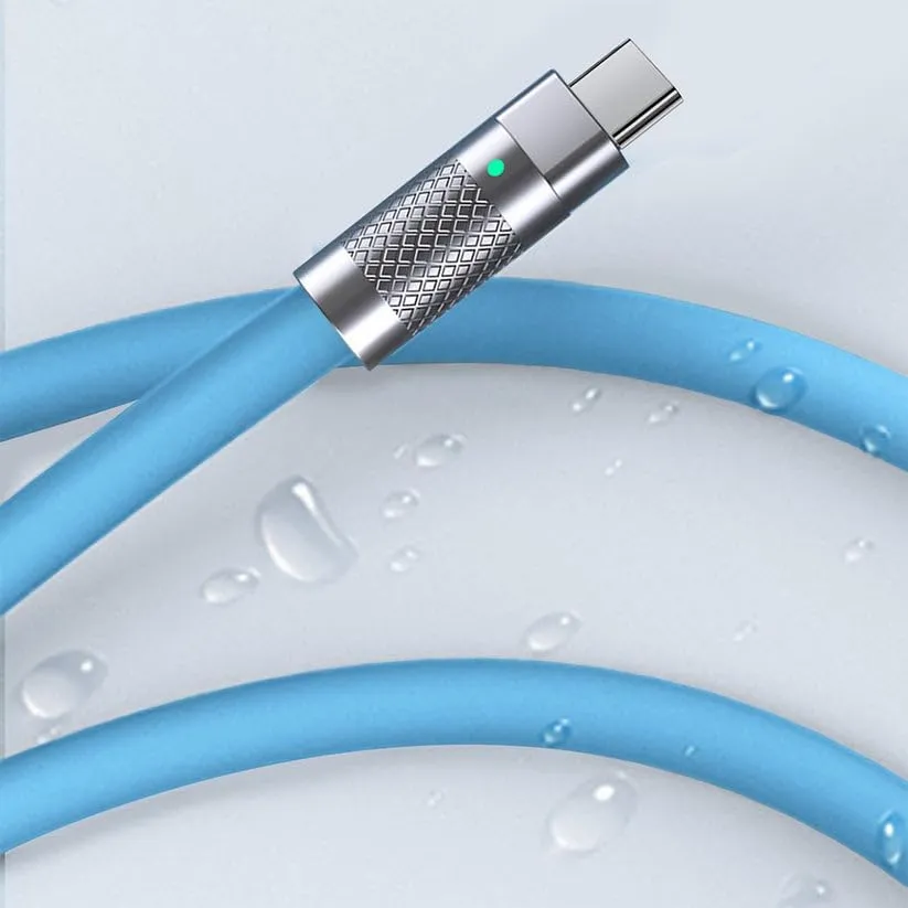 Super Fast Charging Cable, USB-C Liquid Silicone Ultra Soft 120W (1 Pc)