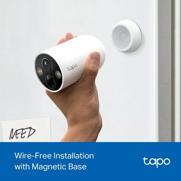 Tapo 2K Smart Wire-Free Security Camera - White | Tapo C425