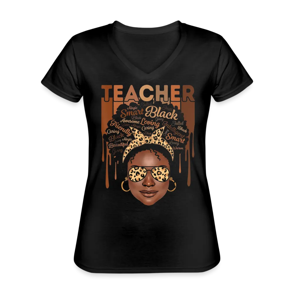 Teacher V-Neck T-Shirt