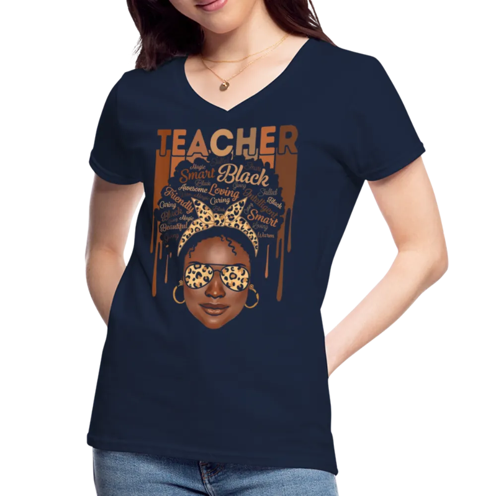 Teacher V-Neck T-Shirt