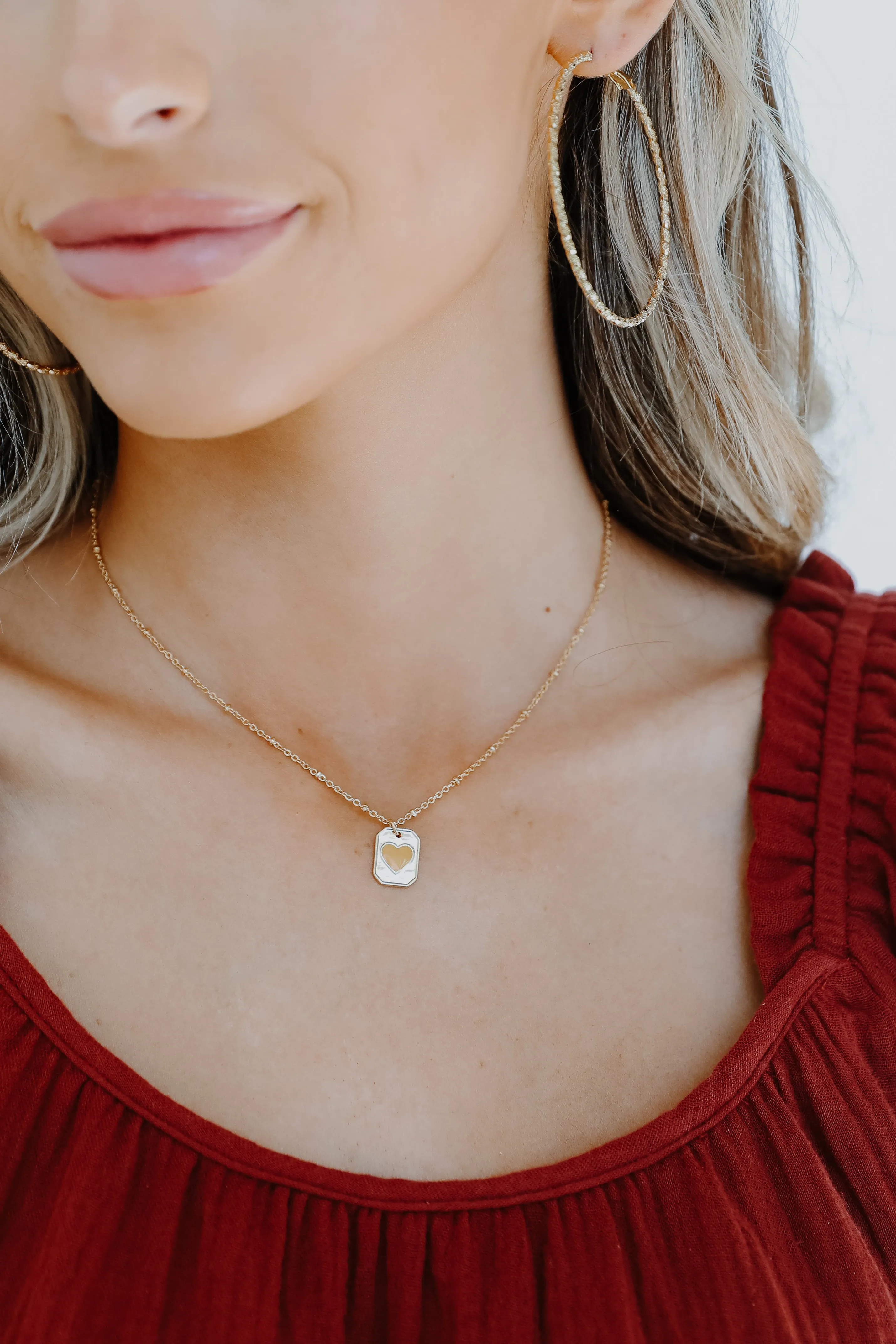 Tessa Gold Heart Pendant Necklace