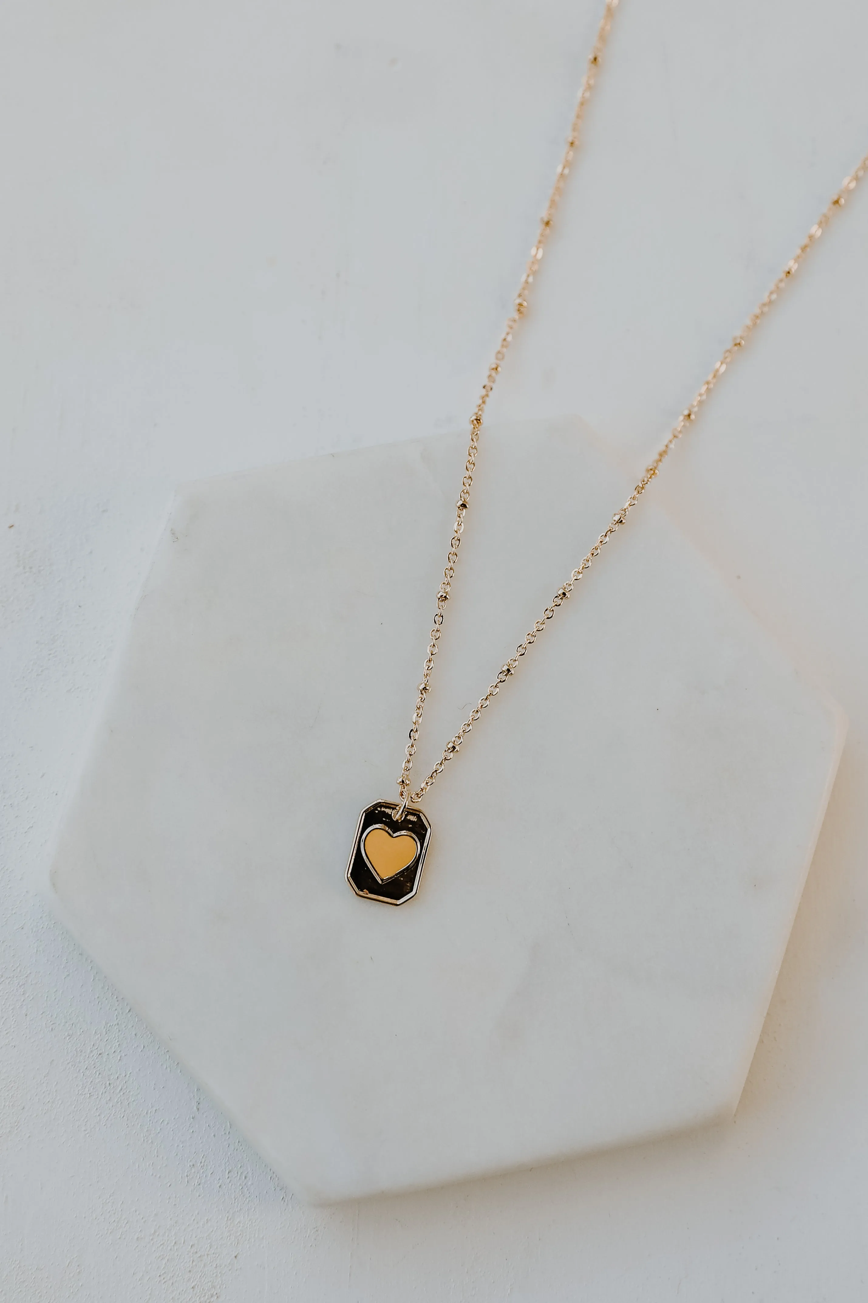 Tessa Gold Heart Pendant Necklace