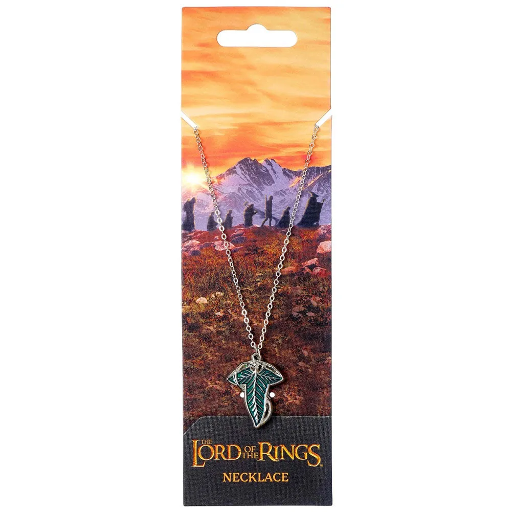 The Lord Of The Rings Silver Plated Necklace - Leaf Of Lorien