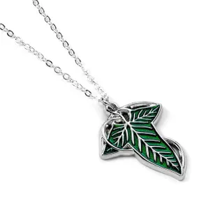 The Lord Of The Rings Silver Plated Necklace - Leaf Of Lorien