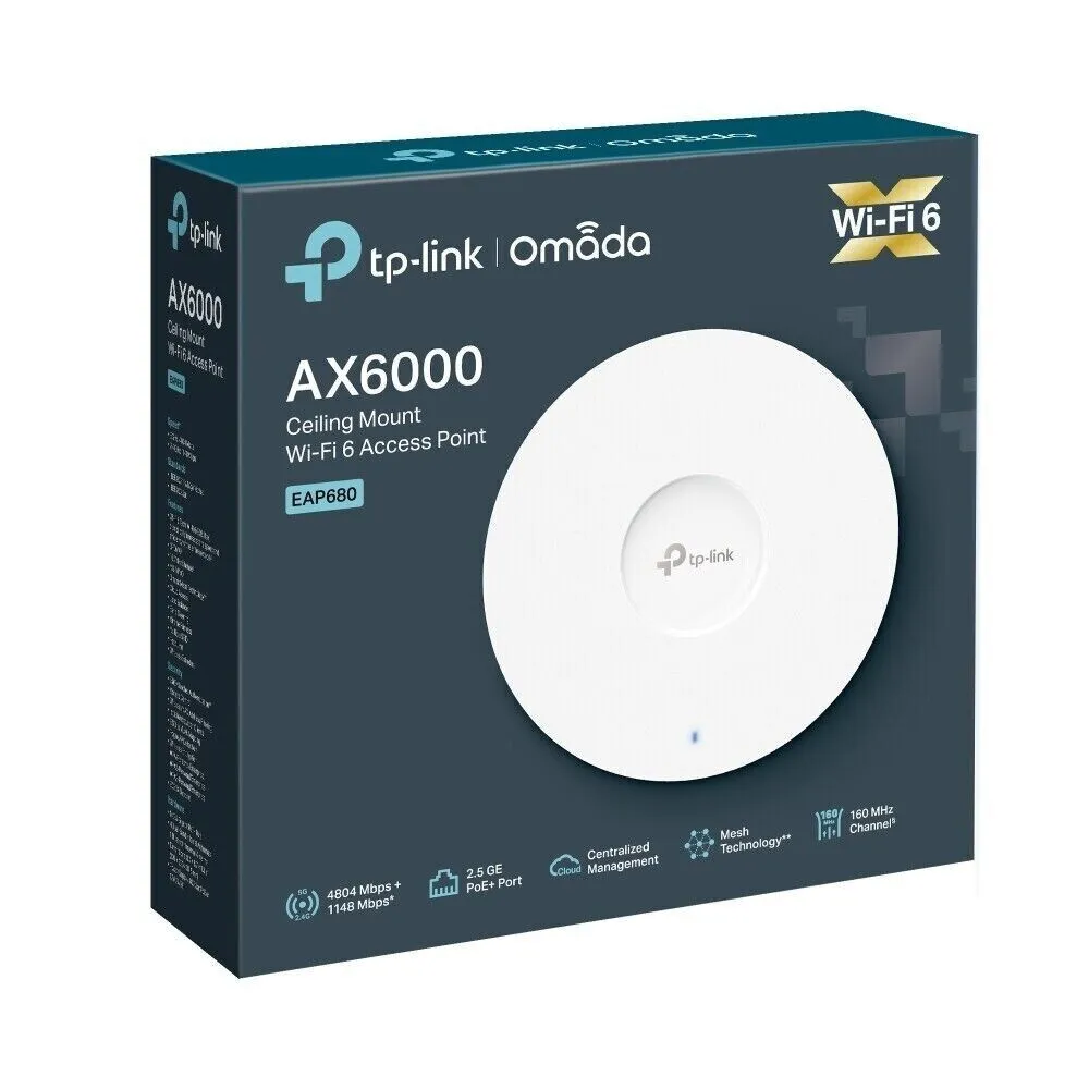 TP-Link EAP680 AX6000 Wireless Ceiling Mount Access Point