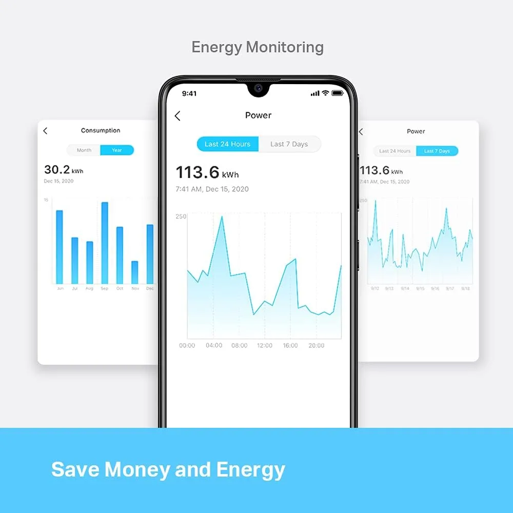 TP-Link Tapo P110 Mini Smart Wi-Fi Wireless Power Socket Plug Energy Monitoring with Remote Control & Schedule (4件裝)