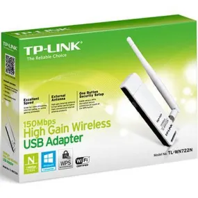 Tp-Link Wn722N 150Mbps High Gain Wireless Usb Adapter