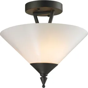 Tribecca 2 Light Semi Flush In Oil Rubbed Bronze