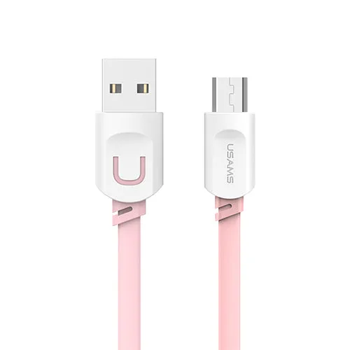 USAMS Micro Usb cable original data cable 1m Mobile Phone Accessories microusb Cables for samsung xiaomi Mobile Phone Cables