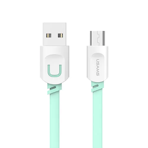 USAMS Micro Usb cable original data cable 1m Mobile Phone Accessories microusb Cables for samsung xiaomi Mobile Phone Cables