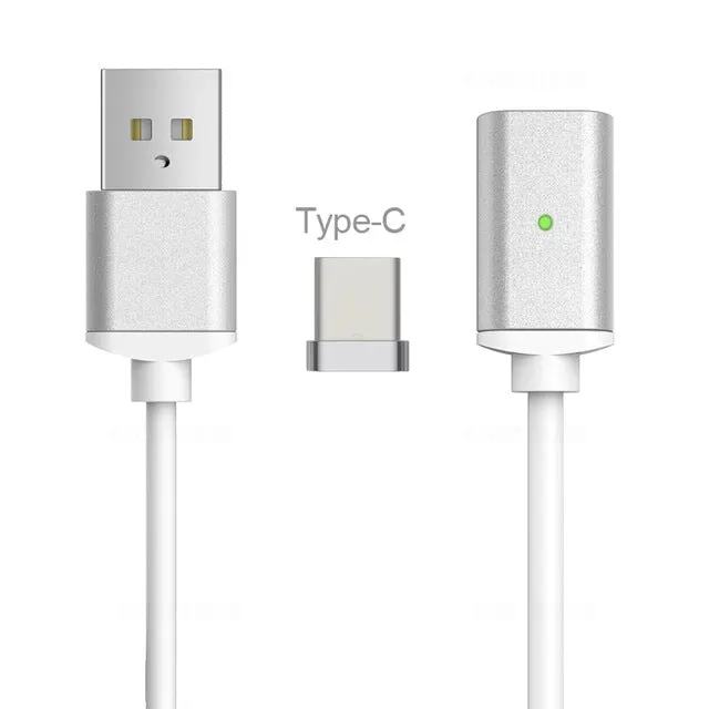 USB Type C/IOS/Micro 3IN1 Magnetic Cable Type-C USB-C Fast Charger Adapter Magnet Cable Lightning For IPhone Mobile Phone Cables