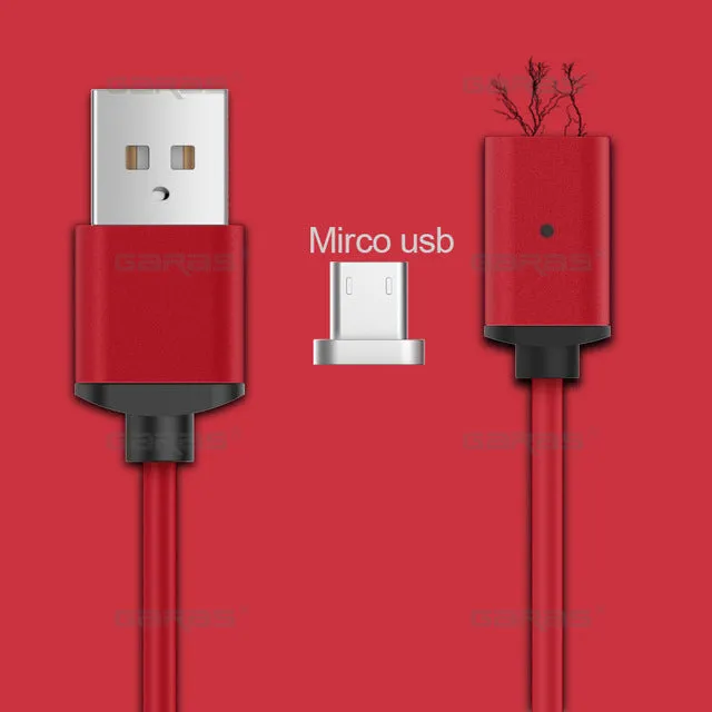 USB Type C/IOS/Micro 3IN1 Magnetic Cable Type-C USB-C Fast Charger Adapter Magnet Cable Lightning For IPhone Mobile Phone Cables