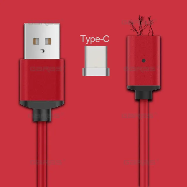 USB Type C/IOS/Micro 3IN1 Magnetic Cable Type-C USB-C Fast Charger Adapter Magnet Cable Lightning For IPhone Mobile Phone Cables