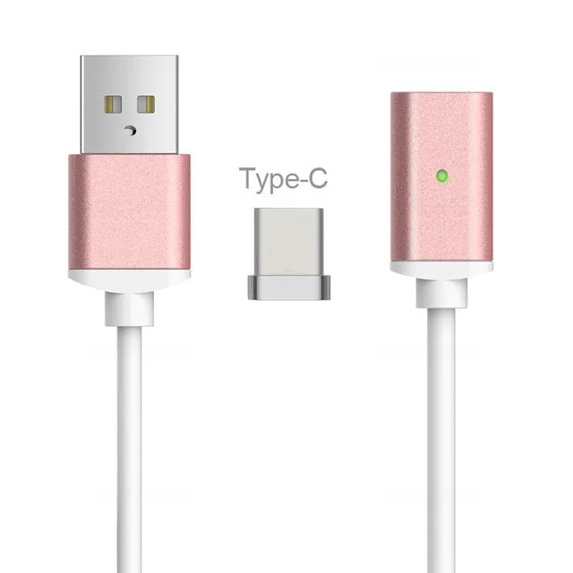 USB Type C/IOS/Micro 3IN1 Magnetic Cable Type-C USB-C Fast Charger Adapter Magnet Cable Lightning For IPhone Mobile Phone Cables