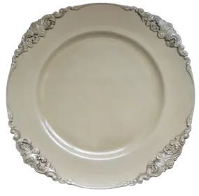 Victorian Charger Ivory / Service Plate