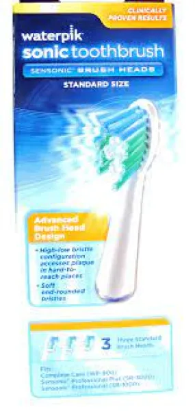 Waterpik Sensonic Brush Heads Standard - 3 Count