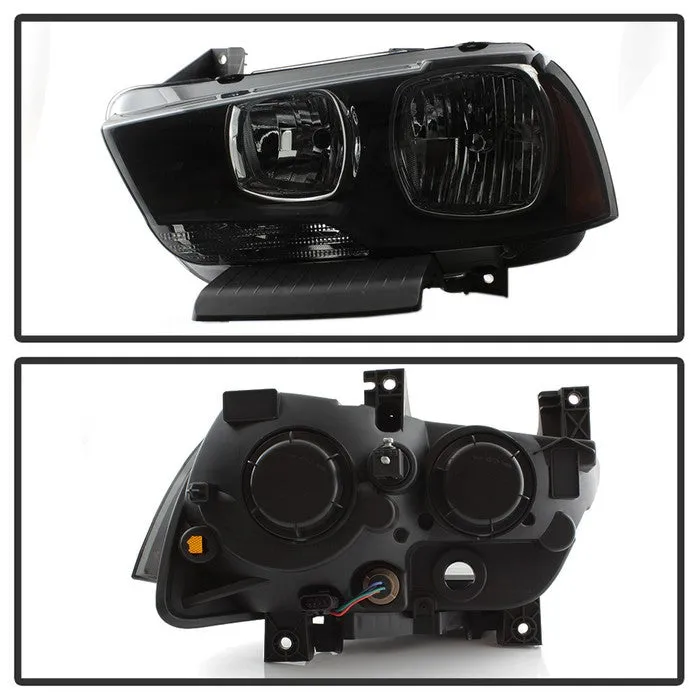 Xtune Headlights Dodge Charger (11-14) [Halogen Only] Black or Black Smoked w/ Amber Turn Signal Light